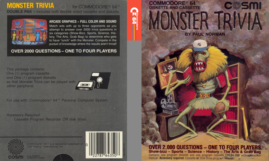 The Trivia Monster — box-texture (US)
