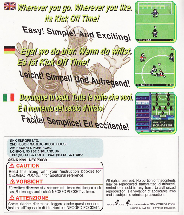 NeoGeo Cup '98 Plus Color - Pocket Sports Series — box-2D-back (EU)