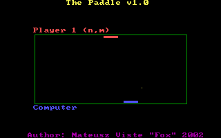 The Paddle — ss (WOR)