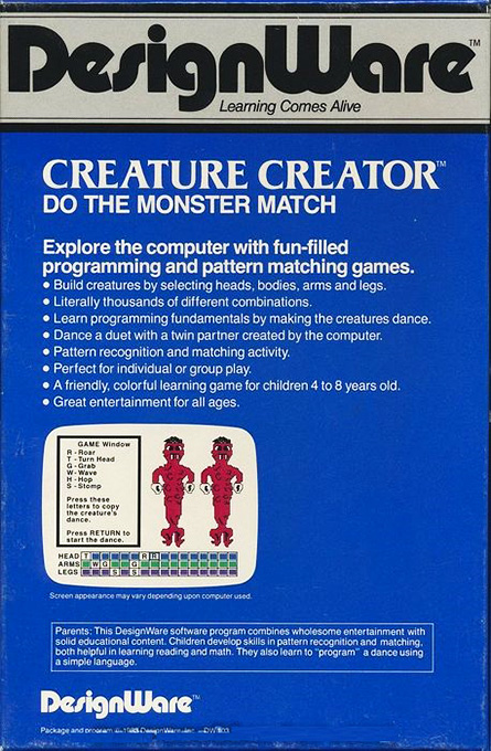 Creature Creator — box-2D-back (US)