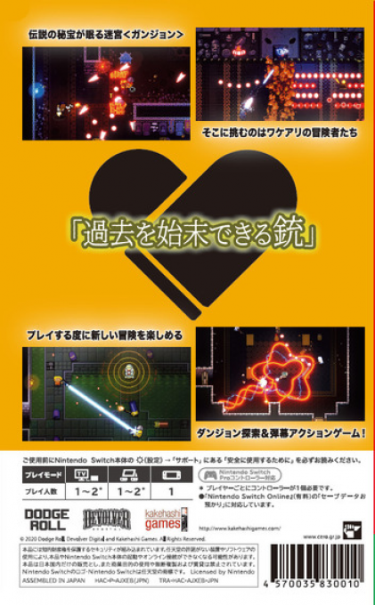 Enter The Gungeon — box-2D-back (JP)