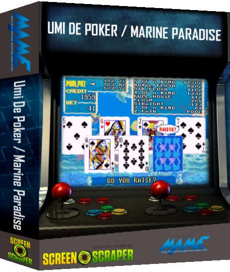Umi De Poker / Marine Paradise — box-3D (SS)