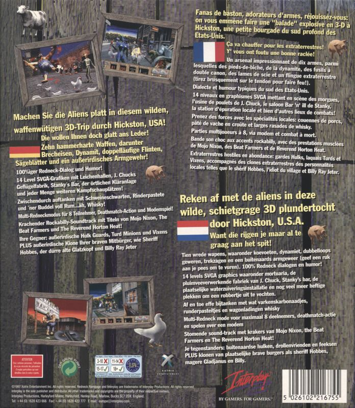 Redneck Rampage — box-2D-back (EU)