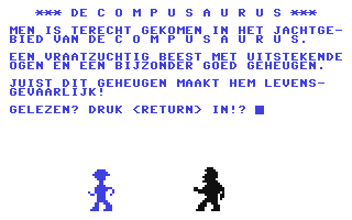 Compusaurus, De — sstitle (NL)
