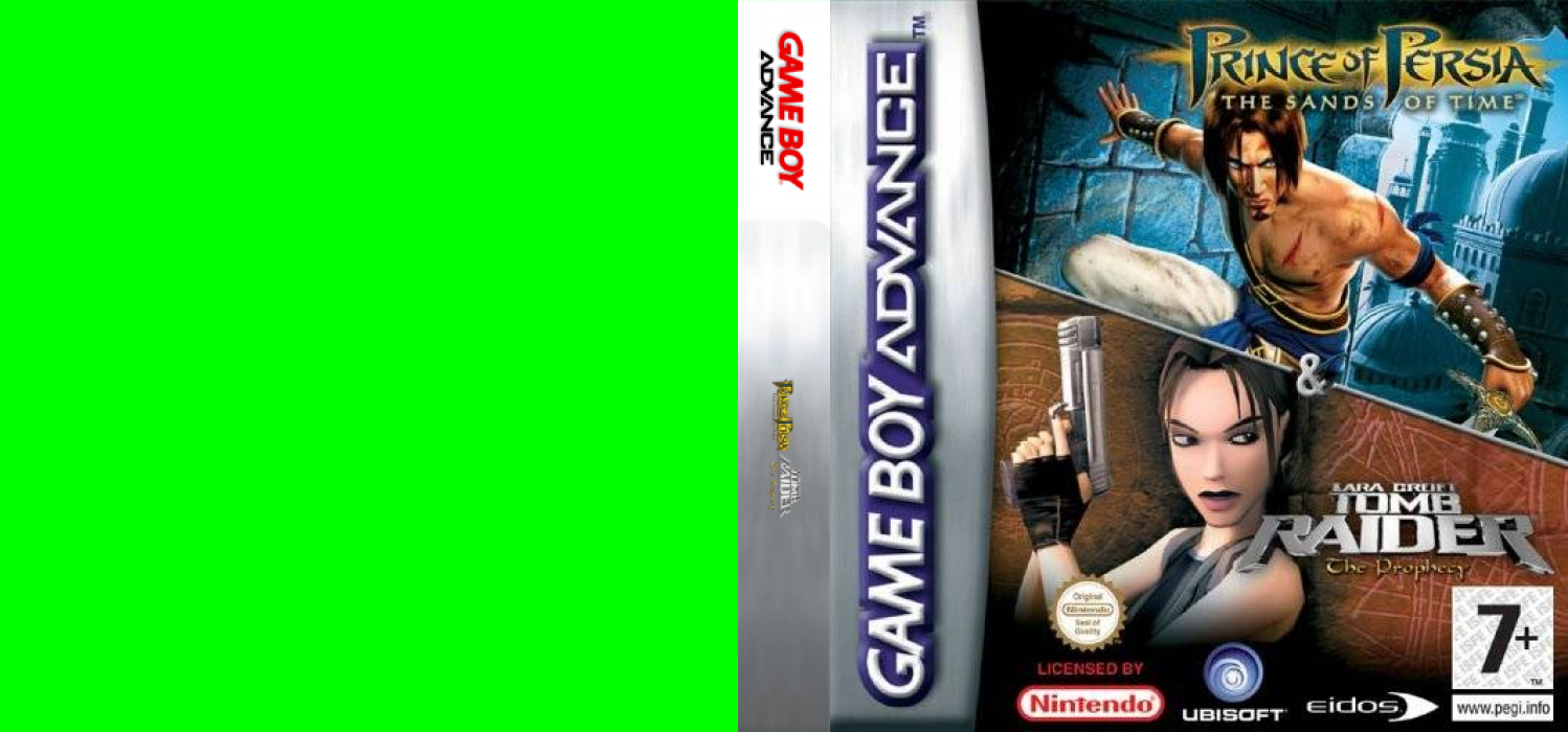 Prince Of Persia - The Sands Of Time And Lara Croft Tomb Raider - The Prophecy — box-texture (EU)