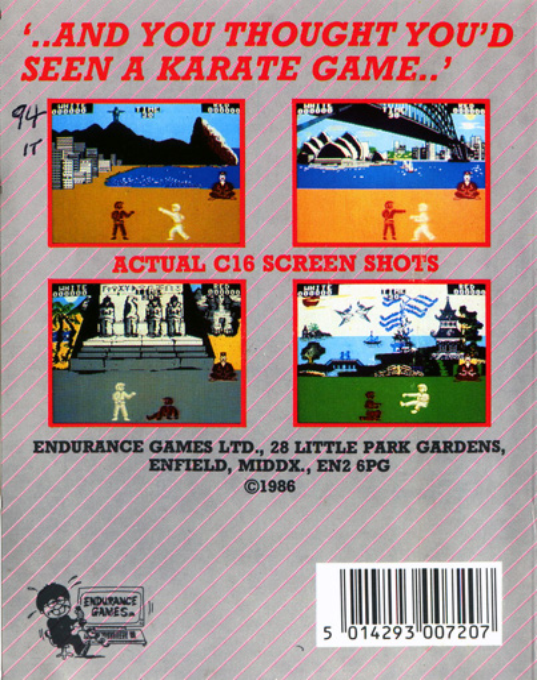 International Karate — box-2D-back (EU)