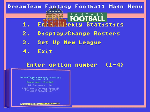 Dream Team Fantasy Football — mixrbv2 (WOR)