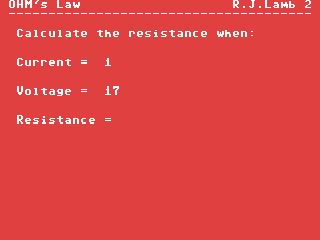 Ohm's Law — ss (WOR)