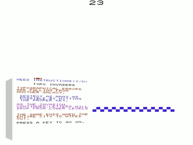 Typo Invaders — mixrbv2 (WOR)