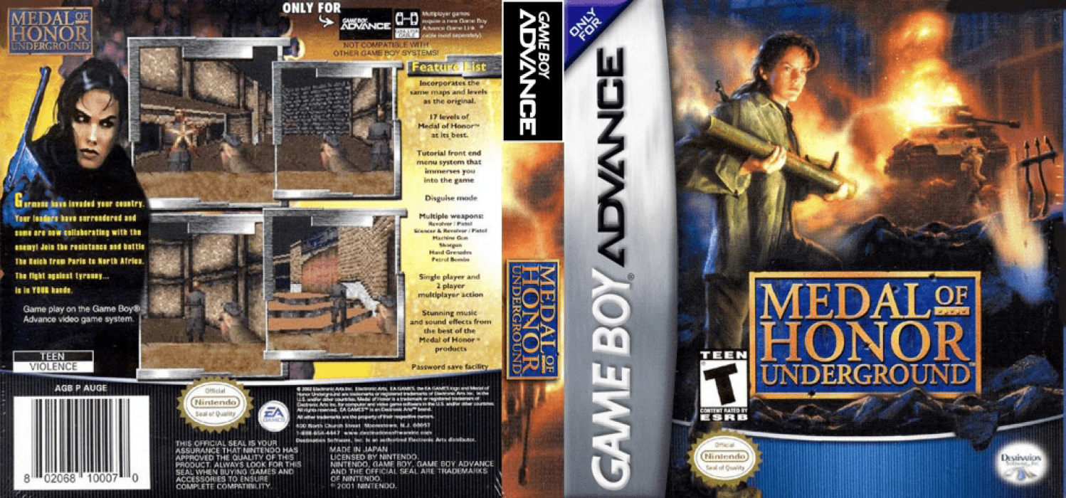 Medal Of Honor - Underground — box-texture (US)