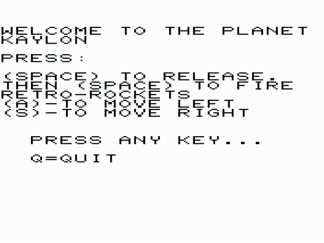Descent To Kaylon — sstitle (WOR)
