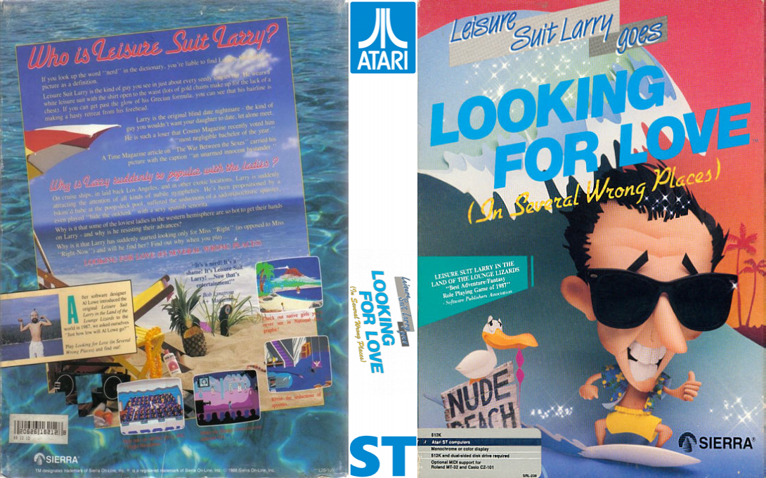 Leisure Suit Larry Goes Looking For Love — box-texture (EU)