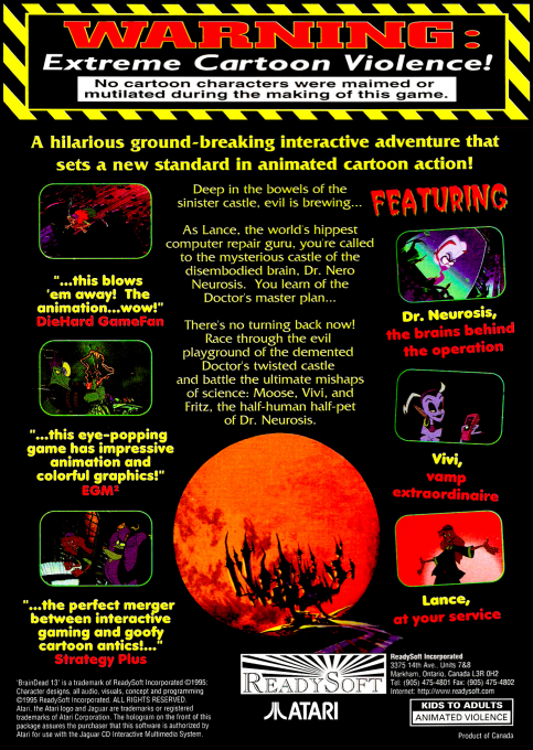 BrainDead 13 — box-2D-back (US)