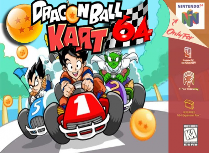 Dragon Ball Kart 64 box art