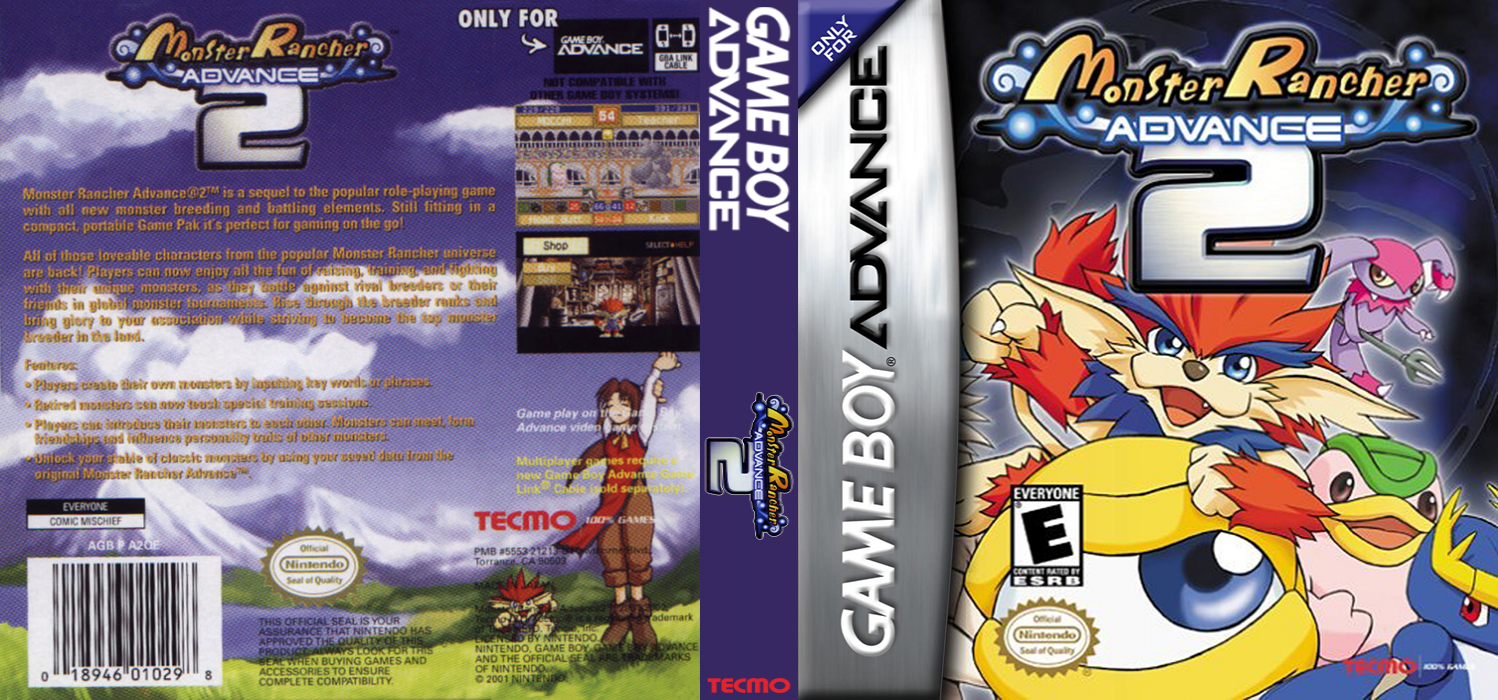 Monster Rancher Advance 2 — box-texture (US)