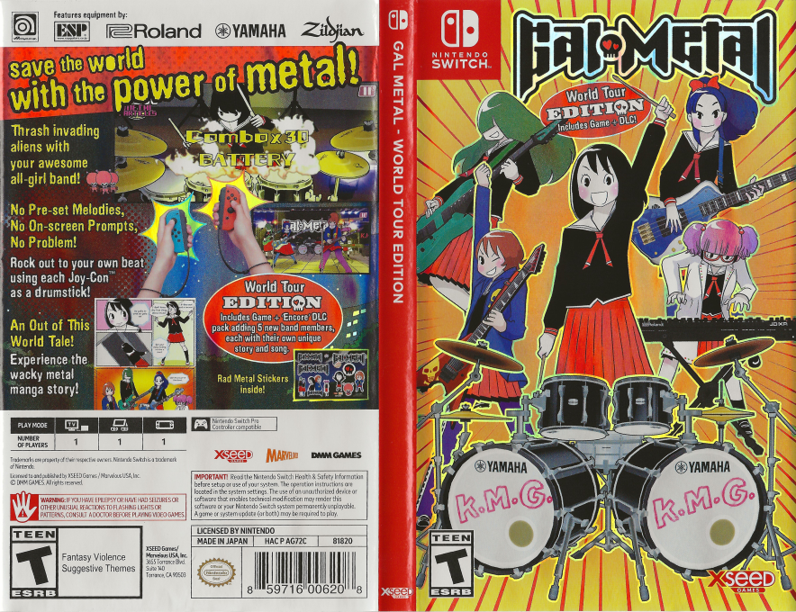 Gal Metal World Tour Edition — box-texture (US)
