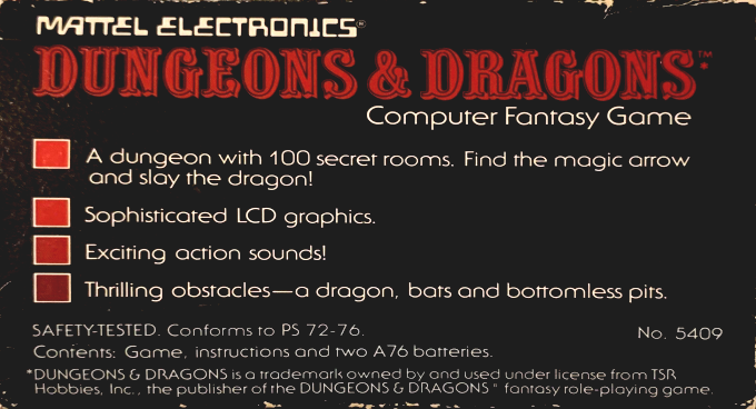 Dungeons And Dragons Computer Fantasy Game — box-2D-back (WOR)