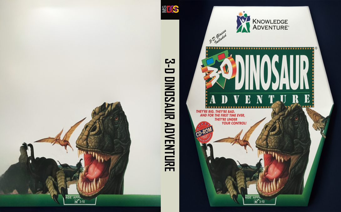 3-D Dinosaur Adventure — box-texture (US)