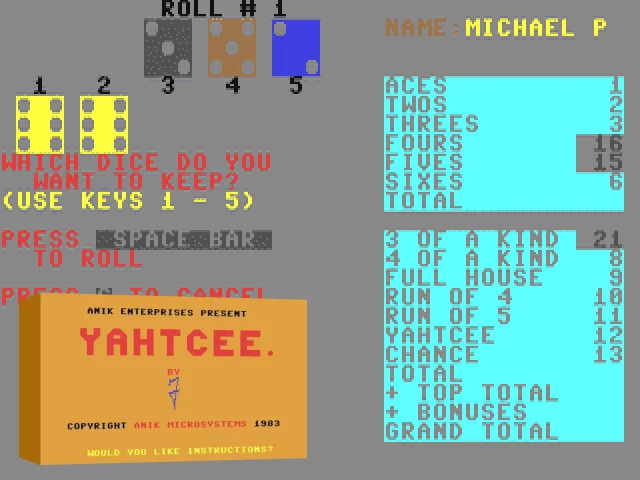 Yahtcee — mixrbv2 (WOR)