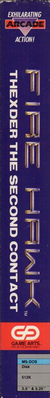 Fire Hawk - Thexder - The Second Contact — box-2D-side (US)
