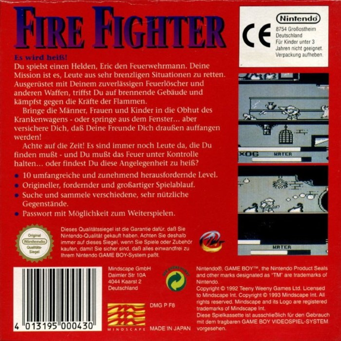 Fire Fighter — box-2D-back (DE)