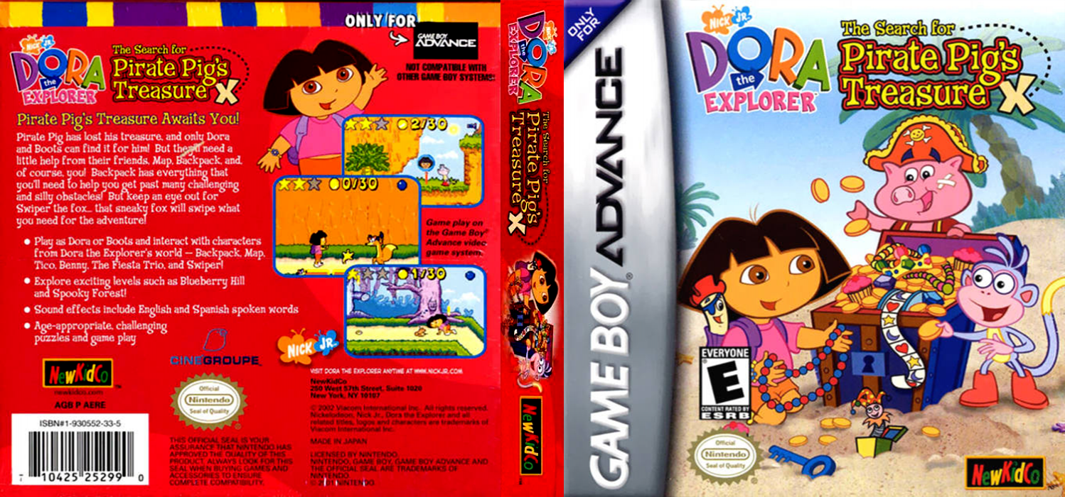 Dora The Explorer - The Search For The Pirate Pig's Treasure — box-texture (US)