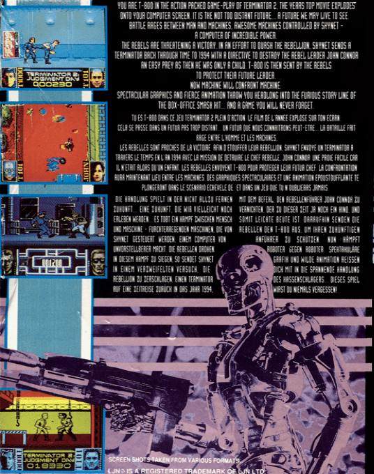 Terminator 2 - Judgment Day — box-2D-back (EU)