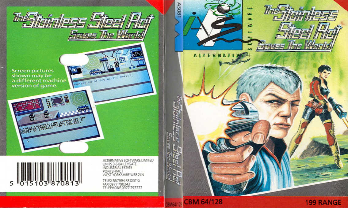 The Stainless Steel Rat Saves the World — box-texture (EU)