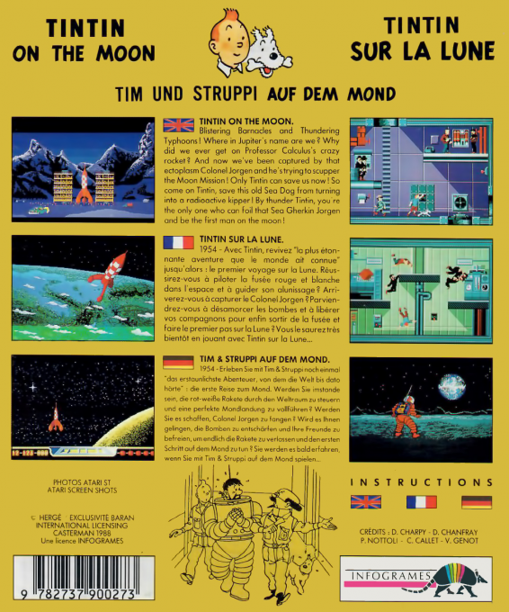 Tintin on the Moon — box-2D-back (EU)