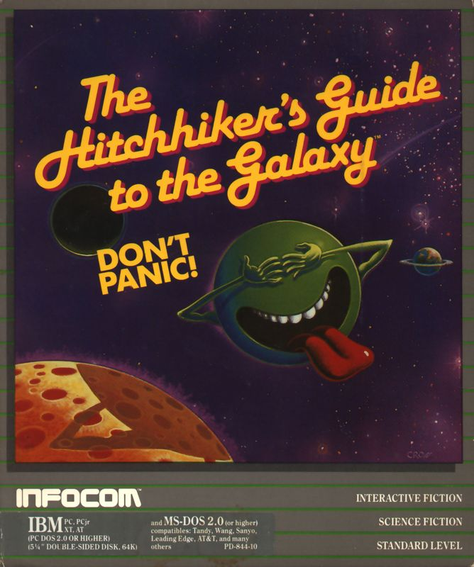 Hitchhiker's Guide to the Galaxy, The box art