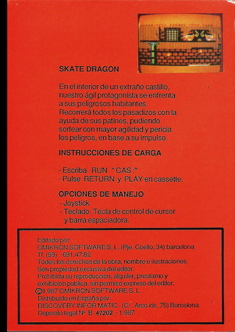 Skate Dragon — box-2D-back (SP)