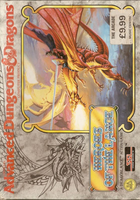 Advanced Dungeons & Dragons - Heroes of the Lance - A DragonLance Action Game — box-2D (EU)