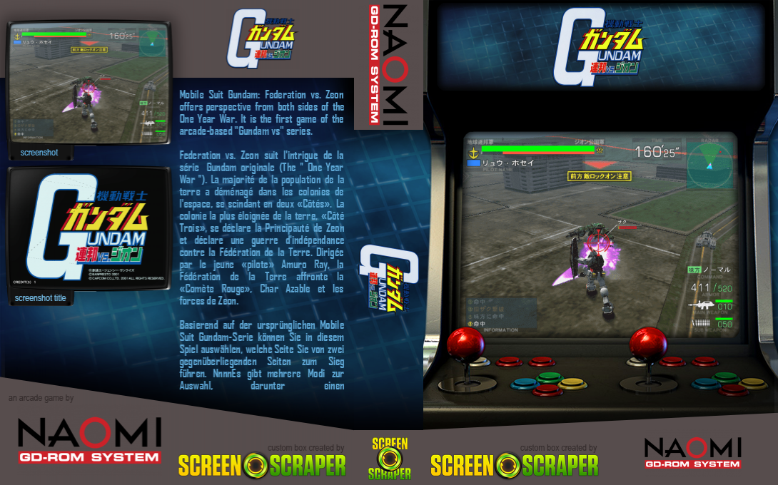 Mobile Suit Gundam : Federation vs Zeon — box-texture (SS)