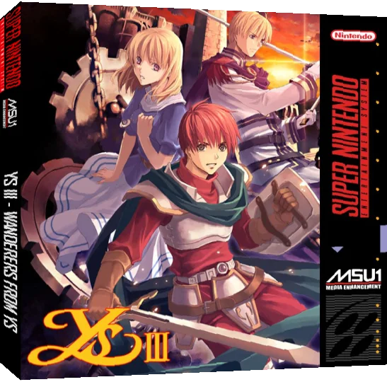 Ys III : Wanderers from Ys — box-3D (US)