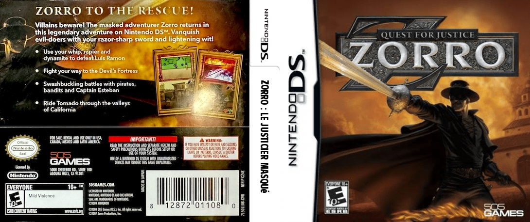 Zorro - Quest for Justice — box-texture (US)