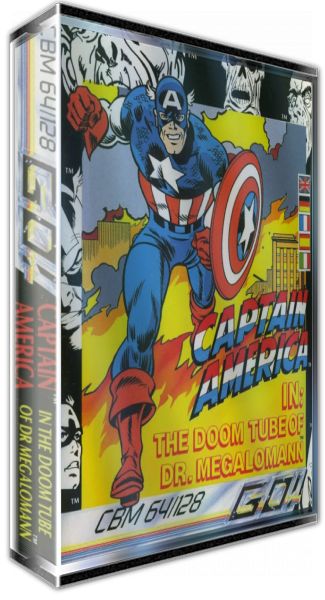 Captain America in the Doom Tube of Dr. Megalomann — box-3D (EU)