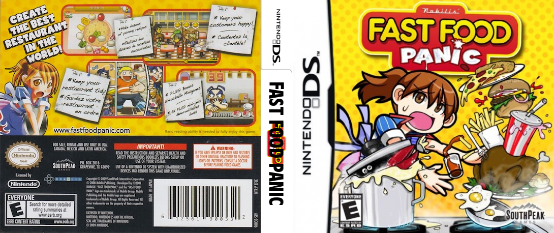 Fast Food Panic — box-texture (US)