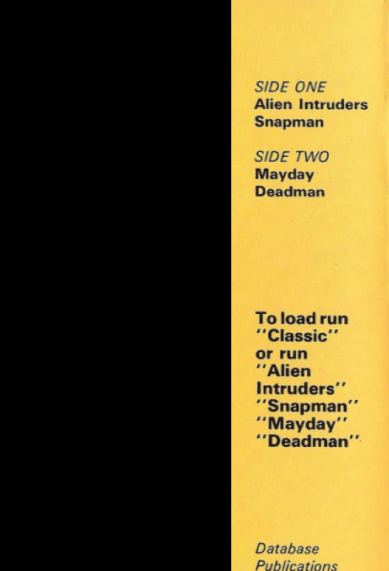 Classic Games On The Amstrad Vol. 1 — box-2D-back (EU)