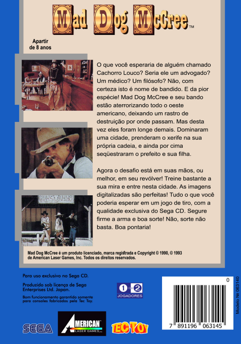 Mad Dog McCree — box-2D-back (BR)