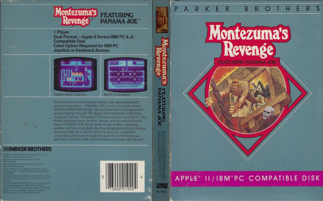 Montezuma's Revenge — box-texture (US)