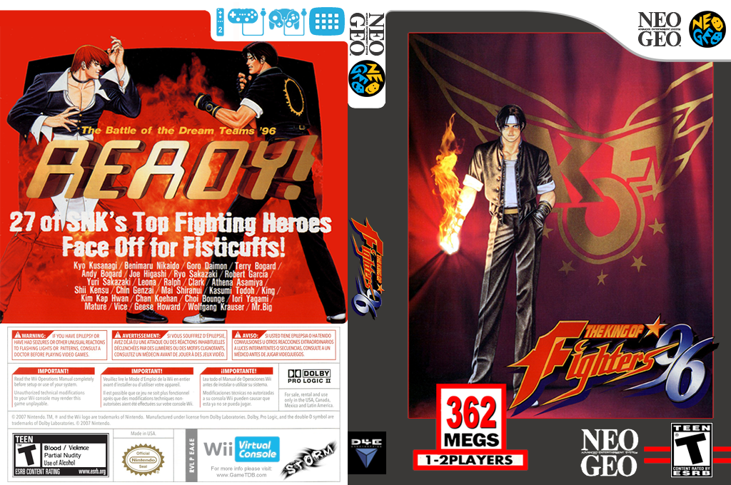 King Of Fighters '96, The — box-texture (US)