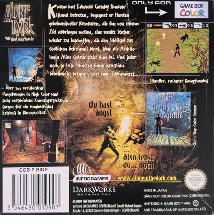 Alone in the Dark : The New Nightmare — box-2D-back (DE)