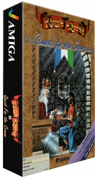 King's Quest - Quest for the Crown — box-3D (WOR)
