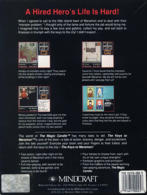 Keys To Maramon, The — box-2D-back (US)