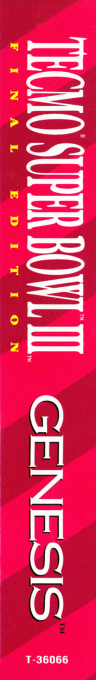 Tecmo Super Bowl 3 - Final Edition — box-2D-side (US)