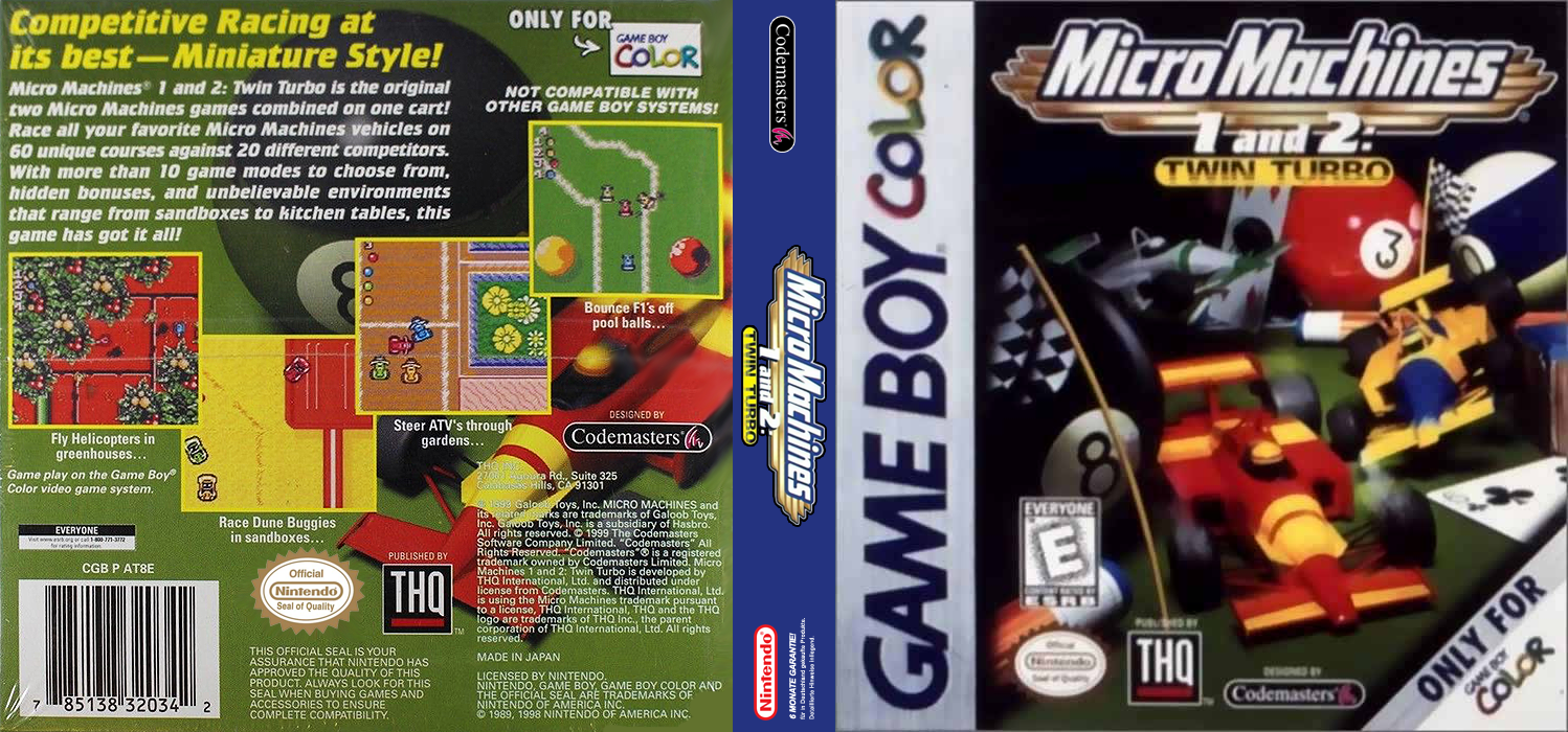 Micro Machines 1 And 2 - Twin Turbo — box-texture (US)