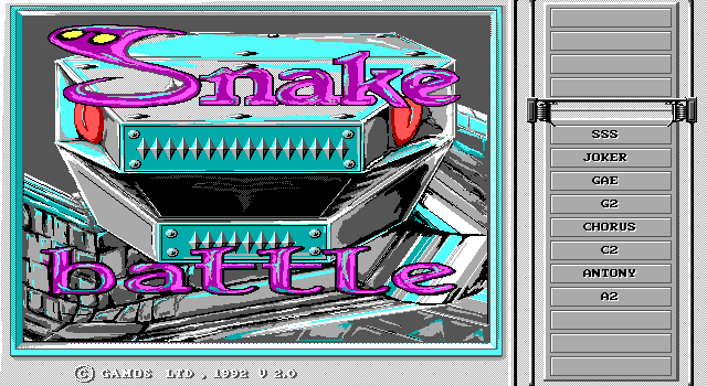 Snake Battle — sstitle (WOR)
