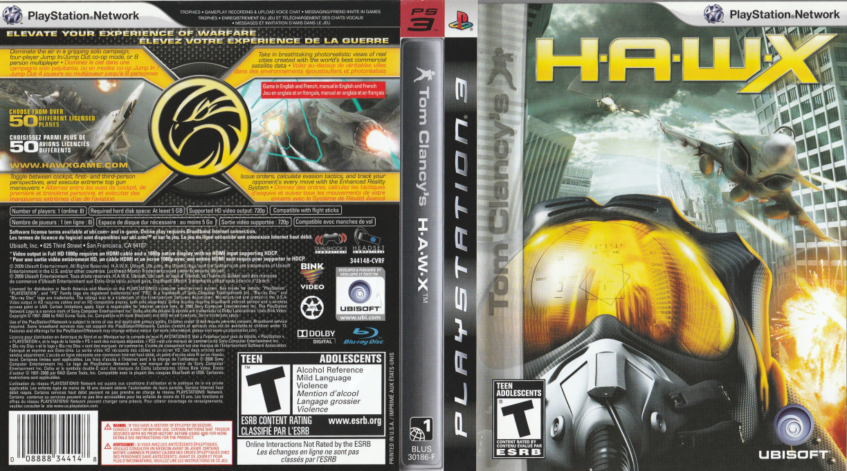 Tom Clancy's H.A.W.X. 2 — box-texture (CA)