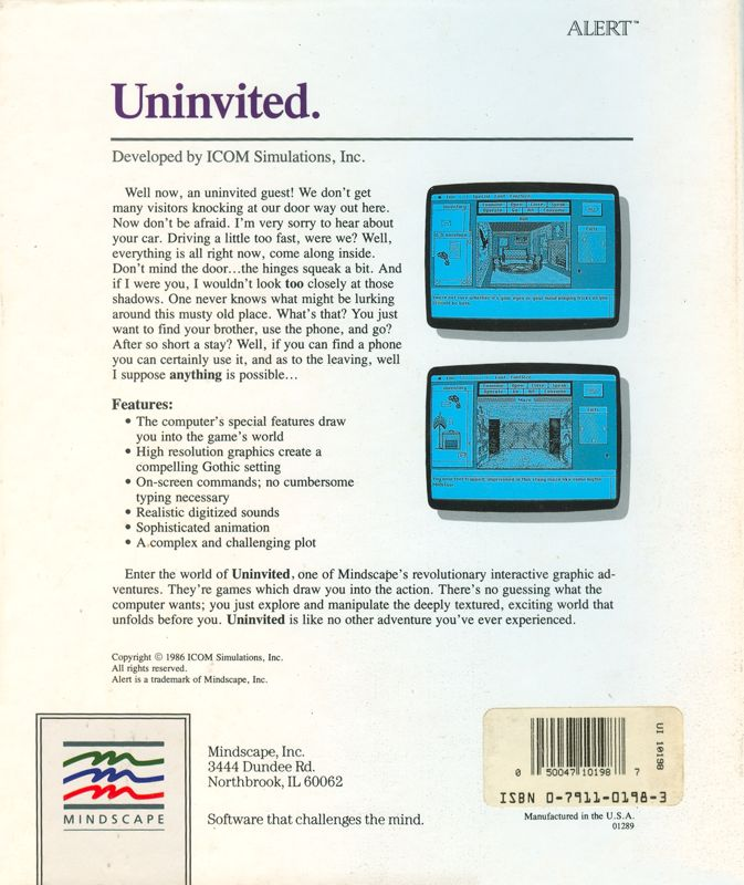Uninvited — box-2D-back (US)