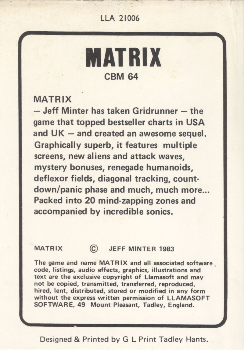 Attack of the Mutant Camels — box-2D-back (UK)